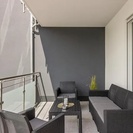 Apartment Winetime - Modern - Boxspringbetten - Nähe Mercedes-benz Woerth am Rhein